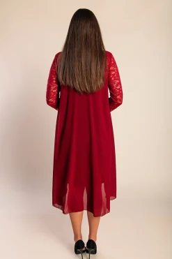 VESTITO ALEXINA - BORDÓ