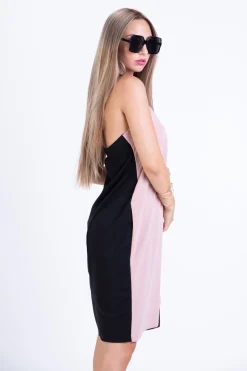 VESTITO CON COLLETO ALL'AMERICANA MAXWELL, NERO