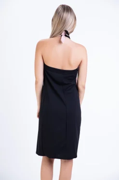 VESTITO CON COLLETO ALL'AMERICANA MAXWELL, NERO