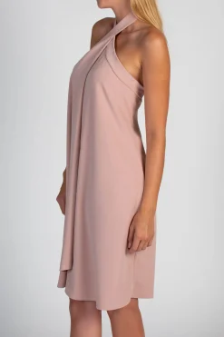 VESTITO CON COLLETO ALL'AMERICANA MAXWELL, ROSA CHIARO
