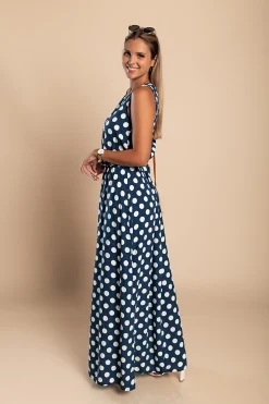 VESTITO DOTTIE - BLU SCURO