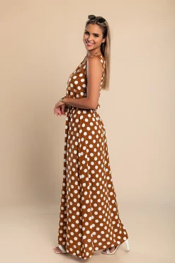 VESTITO DOTTIE - MARRONE