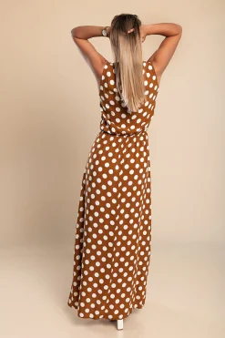 VESTITO DOTTIE - MARRONE