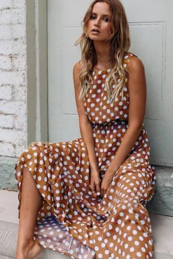 VESTITO DOTTIE - MARRONE