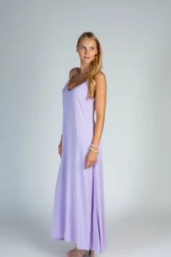 Vestito estivo lungo Yasmine, viola