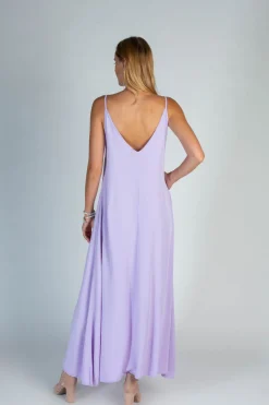 Vestito estivo lungo Yasmine, viola