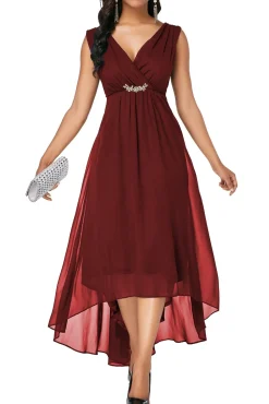 VESTITO GRACIANA, BORDEAUX