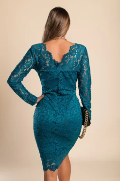 Vestito Madily, color petrolio
