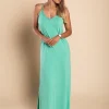 VESTITO MAXI CON PIZZO PRIMAROSA, TRUCHESE