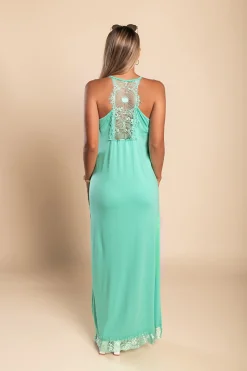 VESTITO MAXI CON PIZZO PRIMAROSA, TRUCHESE